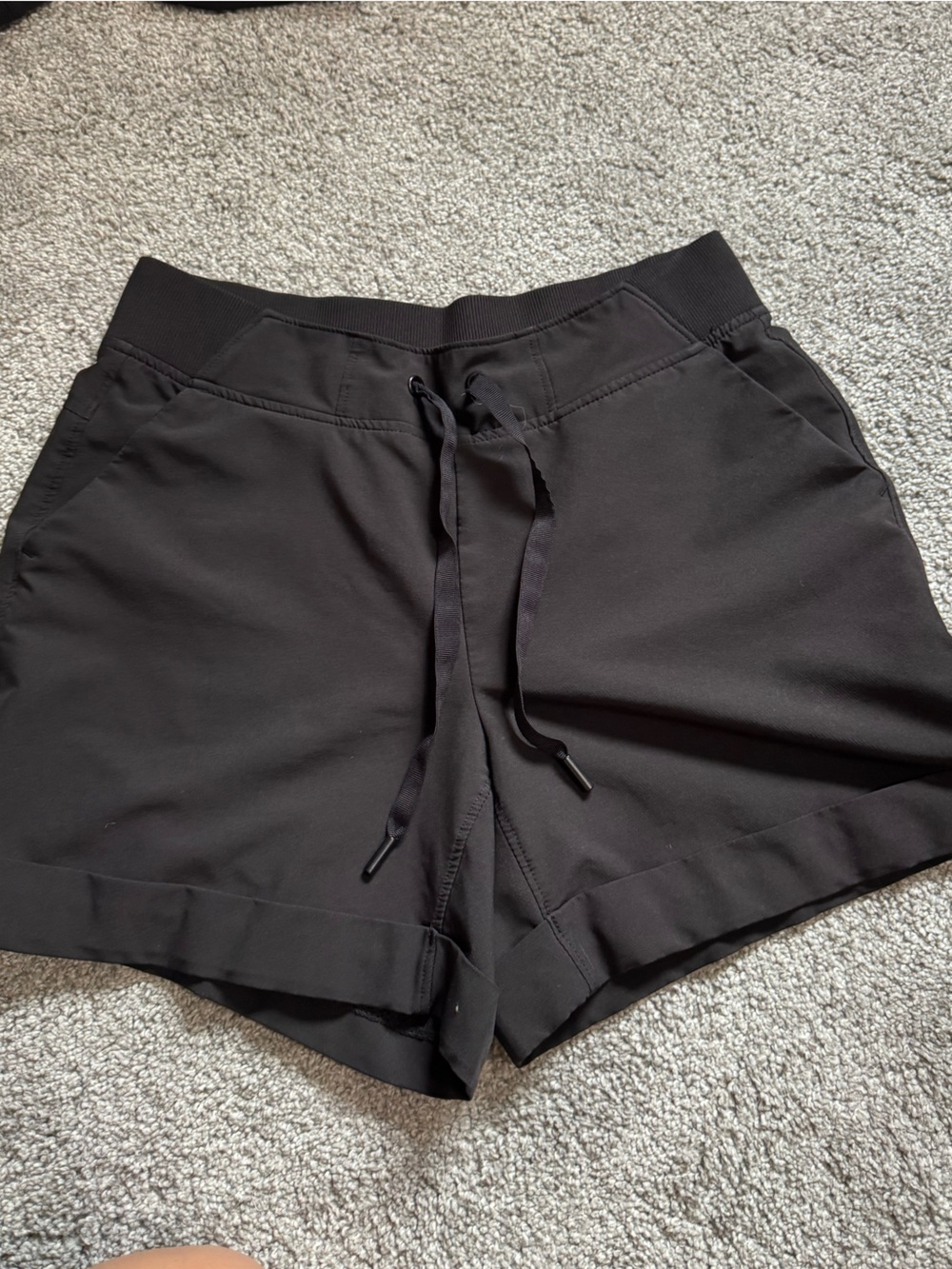 90 Degree By Reflex Black Athletic Drawstring Shorts
